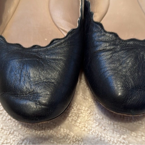Chloe Black Women's Napa Sheepskin Ballet Flats 8.5 - Picture 5 of 7